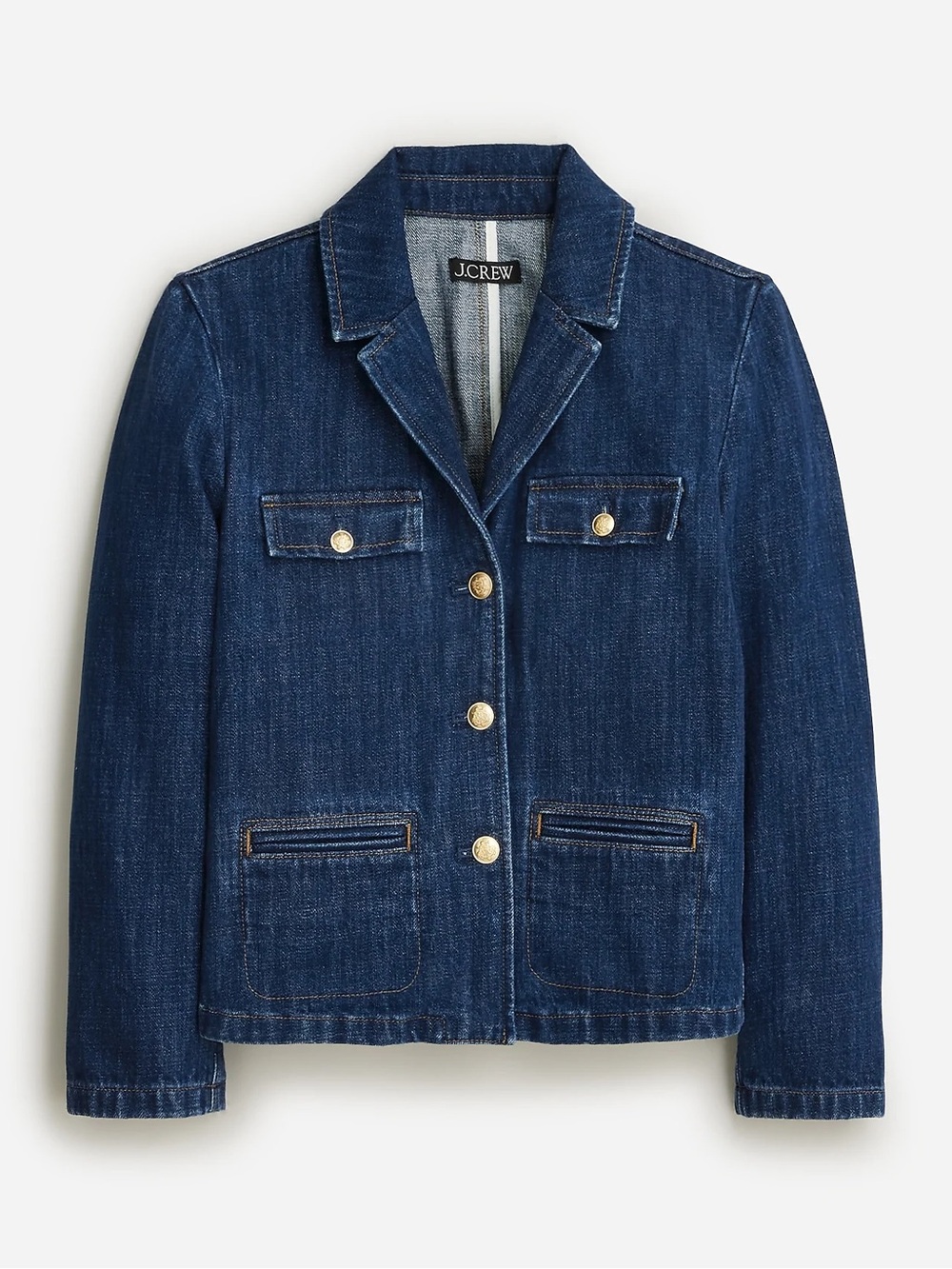 J crew Denim blazer-jacket in resin wash